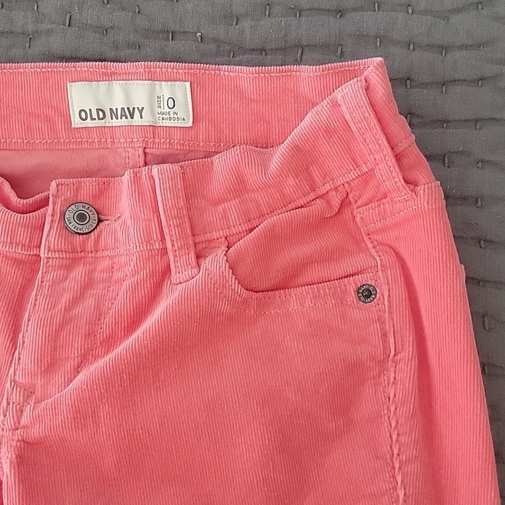 Old Navy Skinny Rock Star Cords in Beach Party Pink - Picture 4 of 10